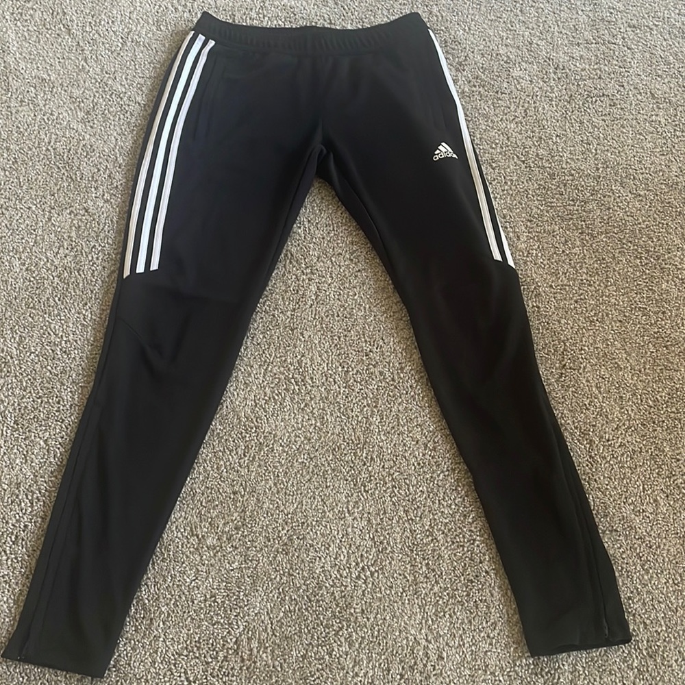 Black adidas joggers